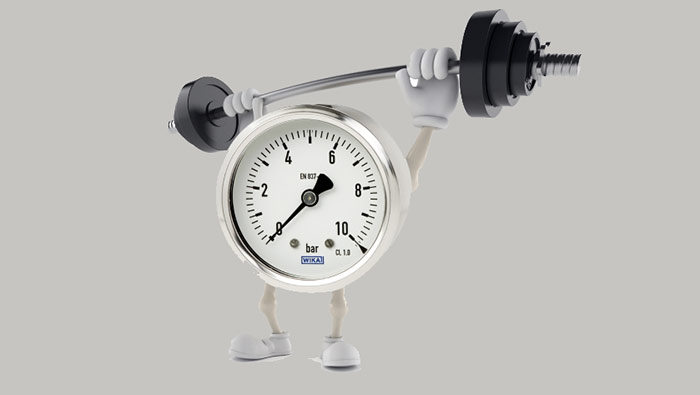 Đồng hồ đo áp suất bằng ống Bourdon Wika