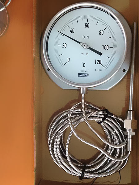 Hình ảnh thực tế đồng hồ nhiệt độ Wika tại Eurododo